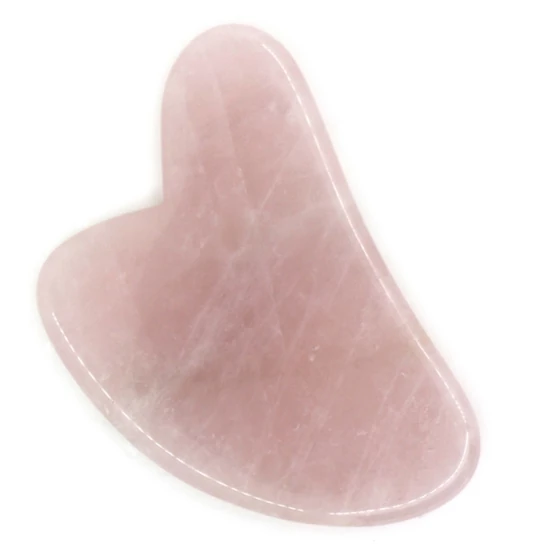 Gua Sha Arcmasszírozó kő - Rózsakvarc