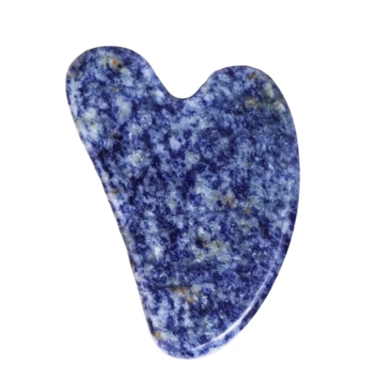 Gua Sha Arcmasszírozó kő - Kék szodalit