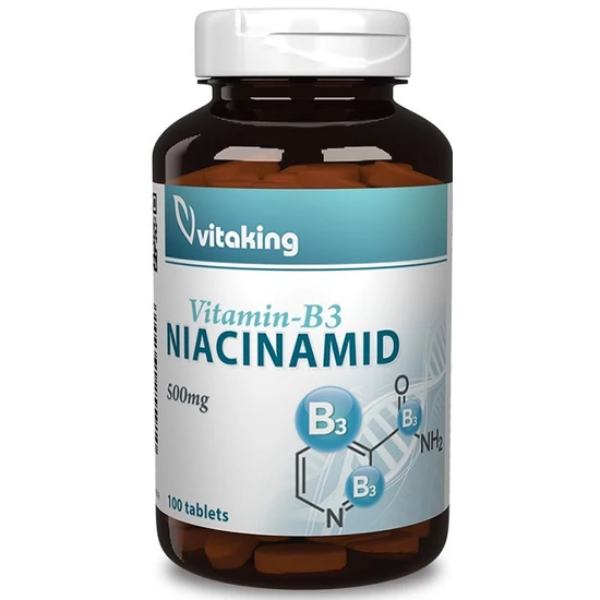 Vitaking B3-vitamin (niacinamid) 500mg 100 tabletta