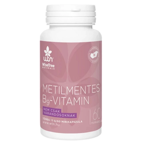 WTN WiseTreeNaturals Metilmentes B9-vitamin 60 minikapszula