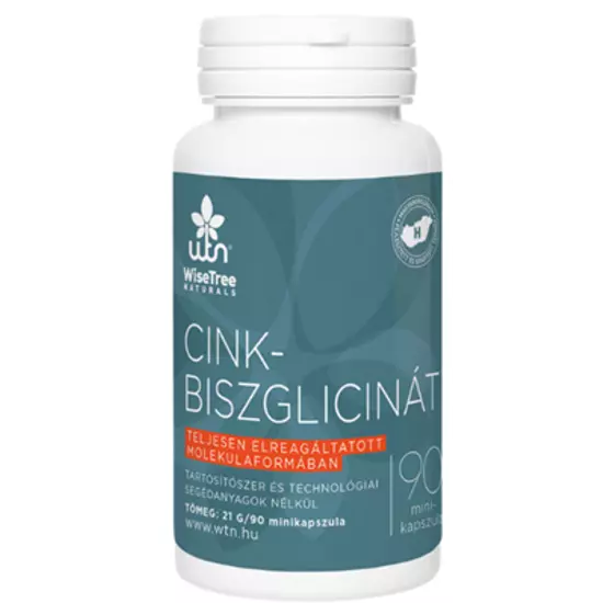 WTN WiseTreeNaturals Cink-biszglicinát 90 kapszula