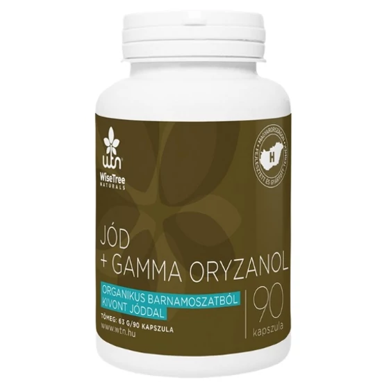 WTN WiseTreeNaturals Jód+ gamma oryzanol 90 kapszula