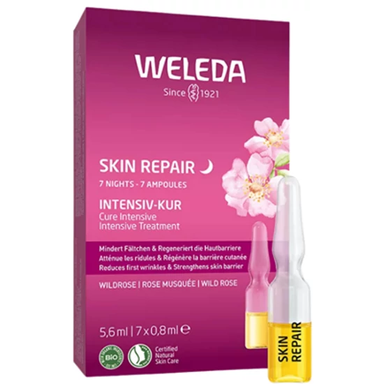 Weleda Vadrózsa bőrsimító 7 napos szépítő ampullakúra 7x0,8ml 