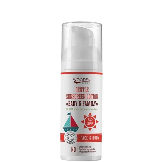 Wooden Spoon Naptej arcra és testre SPF50 50ml