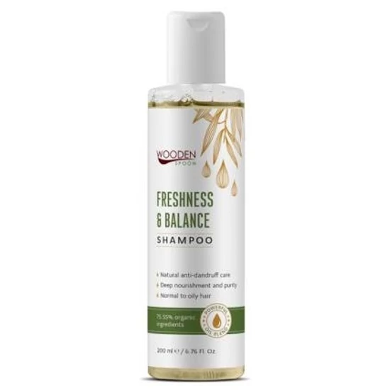 Wooden Spoon Bio sampon - zsíros, korpás hajra 200ml