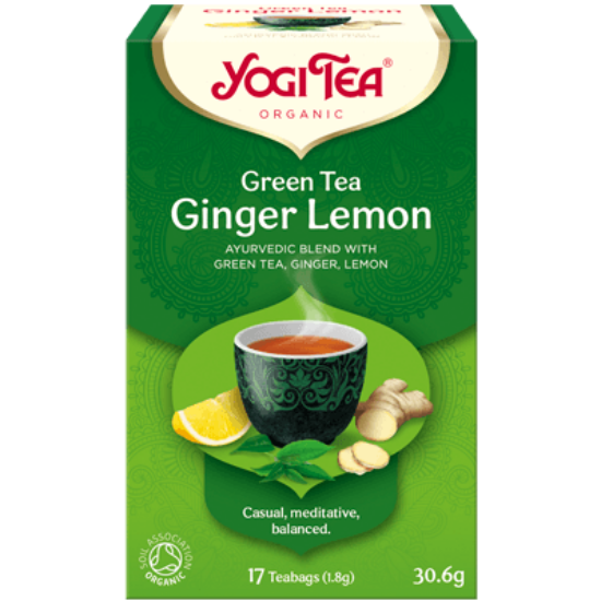 Yogi Tea Zöld tea gyömbérrel, citrommal, 17 filter x 1.8g (30.6g)