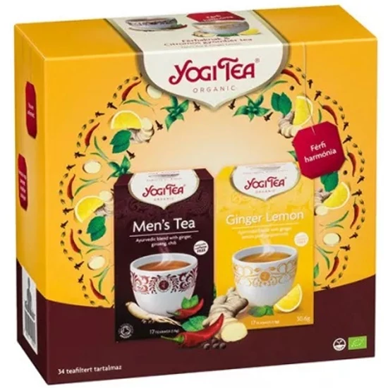 Yogi Ajándékcsomag Yogi teákkal - Férfi harmónia szett 2 x 17 filter (61,2g)