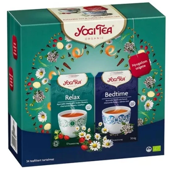 Yogi Ajándékcsomag Yogi teákkal - Nyugalom szigete szett 2 x 17 filter (61,2g)
