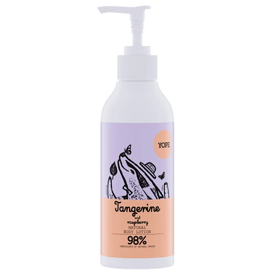 Yope Természetes kéz- és testápoló - Mandarin és málna 300ml