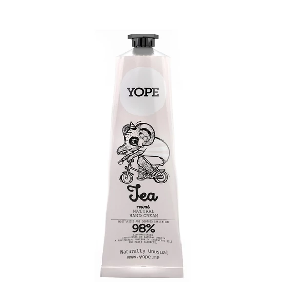 Yope Természetes kézkrém - Zöld tea és menta 100ml