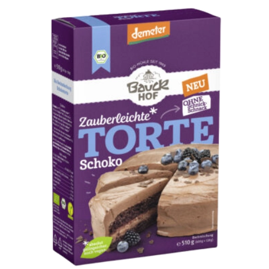 Bauckhof Csokitorta süteménykeverék - bio, demeter 510g