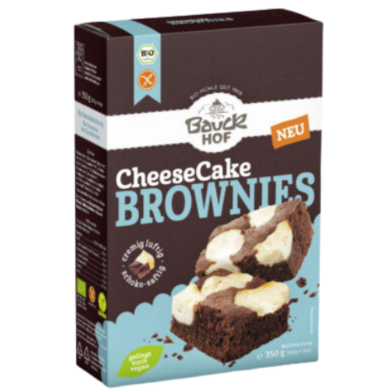 Bauckhof Sajttortás brownie-süteménykeverék - bio, gluténmentes 350g