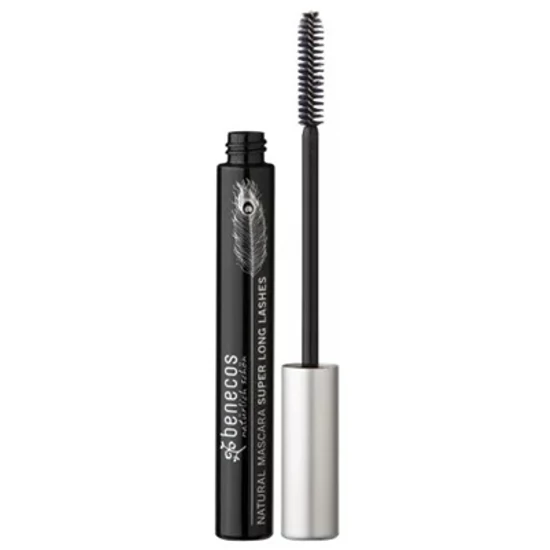 Benecos Natúr Super Long Lashes hosszabbító szempillaspirál - Carbon Black 8ml