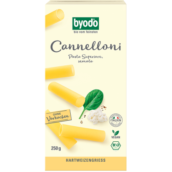 Byodo Cannelloni, semola tészta - bio, vegán 250g
