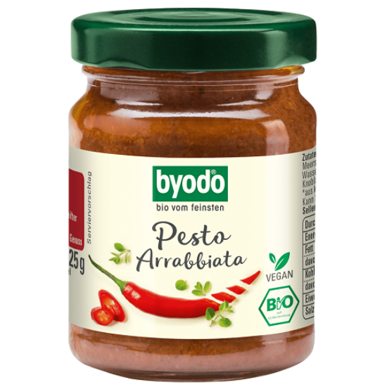 Byodo Bio Pesto Arrabiata - bio, gluténmentes, vegán 125g