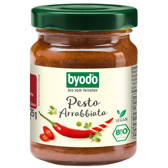 Byodo Bio Pesto Arrabiata - bio, gluténmentes, vegán 125g