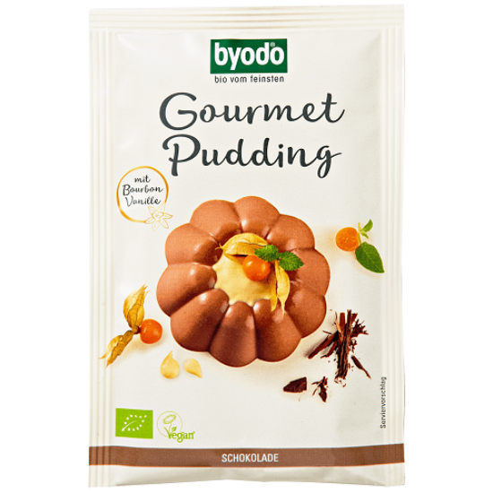 Byodo Csokoládés pudingpor - bio, gluténmentes, vegán 36g