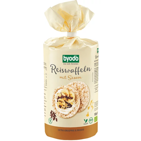 Byodo Rizsszelet szezám - bio, gluténmentes 100g