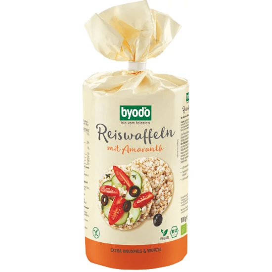 Byodo Rizsszelet amaranth - bio, gluténmentes, vegán 100g