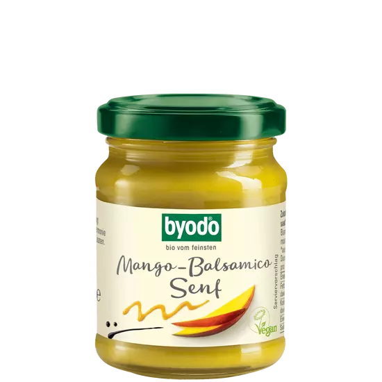Byodo Mangós-balzsamecetes mustár - bio, gluténmentes, vegán 125ml