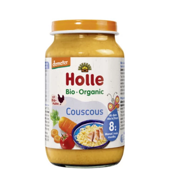 Holle Kuszkusz - üveges bébiétel - bio, demeter 220g