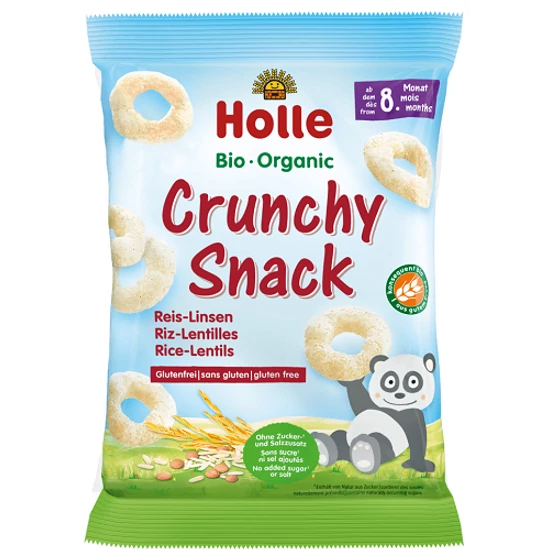 Holle Rizs-lencse baba snack - bio, gluténmentes 25g