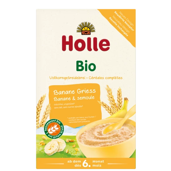Holle Banános gyümölcspüré kása - bio 250g