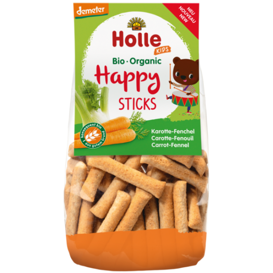 Holle Happy Sticks sárgarépával és édesköménnyel - bio demeter 100g