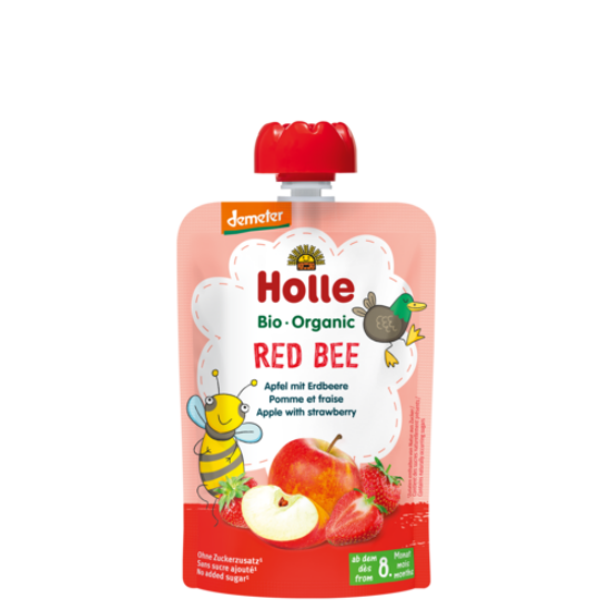 Holle Red Bee - Tasak alma eperrel - bio demeter, gluténmentes 100g