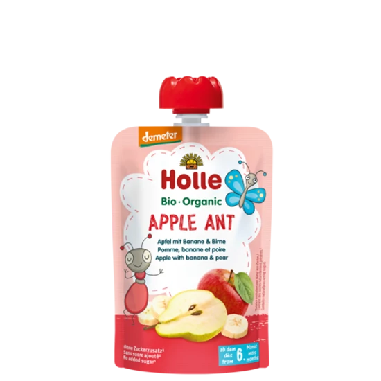 Holle Apple Ant - Tasak alma, banán körtével - bio demeter, gluténmentes 100g