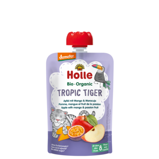 Holle Tropic Tiger - Tasak Alma mangóval és maracujával - bio demeter, gluténmentes 100g