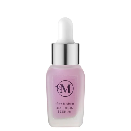Mandulina Arcápoló szérum - Rózsa &amp; Selyem, Hialuron mélyhidratáló 15ml