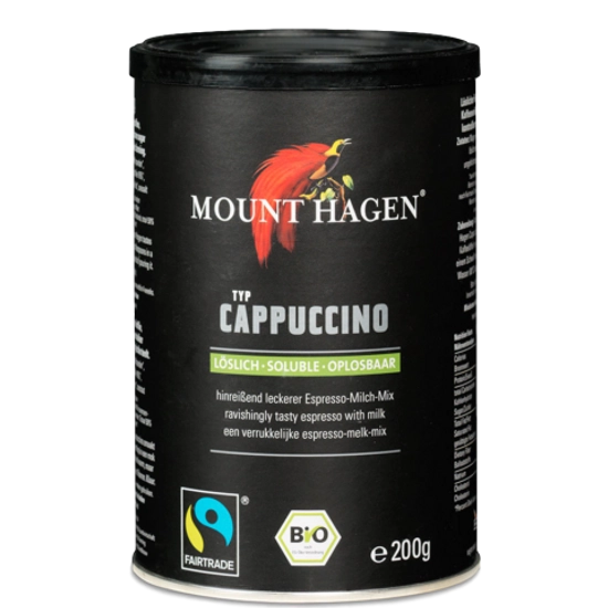Mount Hagen Cappuccino, dobozos - bio, fair trade 200g