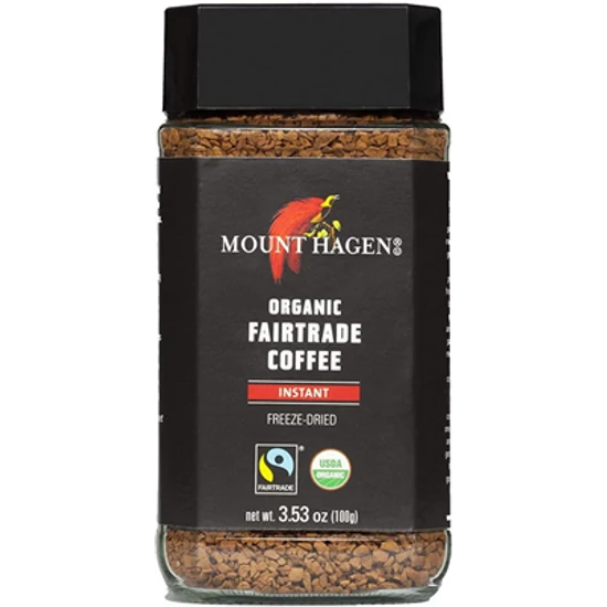 Mount Hagen Instant kávé (fagyasztva szárított) - bio, fair trade 100g