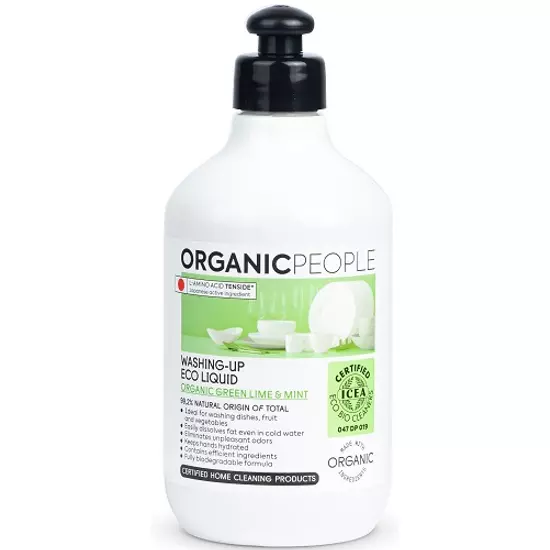 Organic People Öko Mosogatószer bio zöld lime-mal és mentával 500ml
