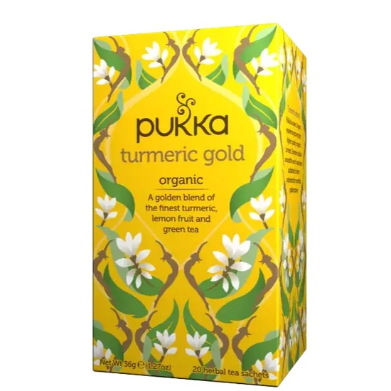 Pukka Turmeric Gold Aranyló Kurkuma tea 20 filter x 1,8g (36g)