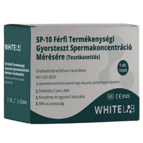 WhiteLAB SP-10 Férfi termékenységi gyorsteszt spermakoncentráció mérésére (tesztkazettás)