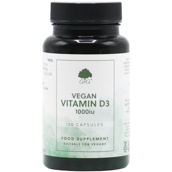 G&amp;G D3-vitamin vegán 1000NE 120 kapszula